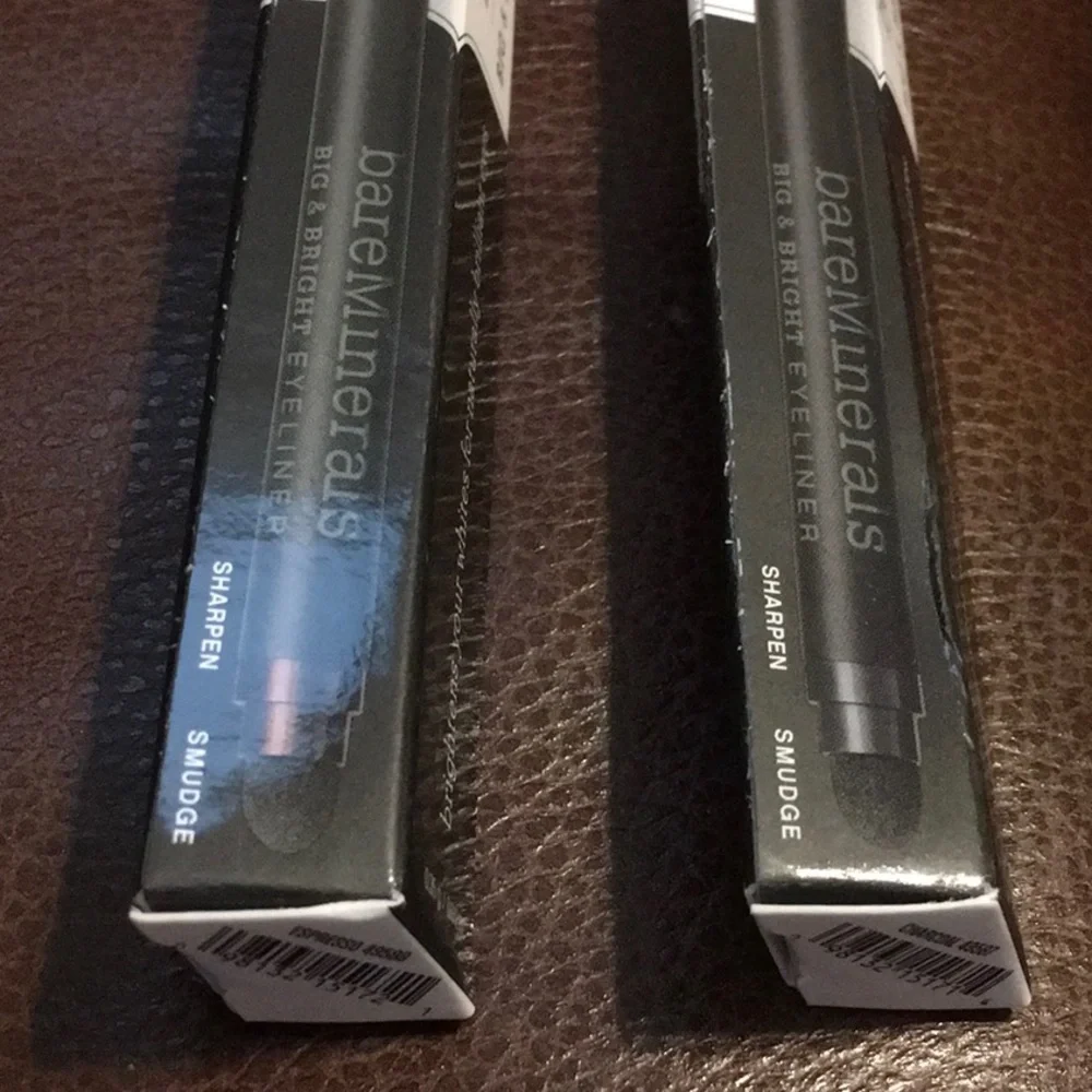 NWT,BARE MINERALS CHARCOAL GRAY&EXPRESSO BROWN EYELINER PENCILS RETAILS $50 each